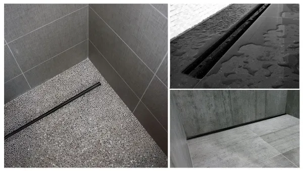 REA sprchový žľab NEREZ NEO SLIM PRO 700 BLACK