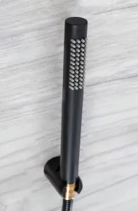 REA SALTO BLACK vaňová nástenná batéria