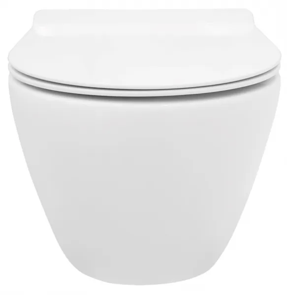 REA - Závesná WC misa vrátane sedátka Carlo Mini Tornado Rimless Slim N REA-C1259