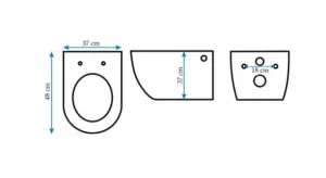 REA WC CARLO RIMLESS BASIC so sedátkom