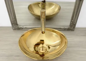 Keramické umývadlo na dosku Rea Sofia Gold