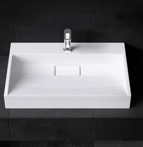 REA Umývadlo na dosku konglomerátové Goya 60 cm - biele