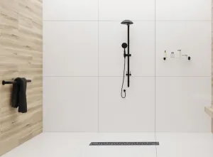 REA sprchový žľab NEREZ GREEK 900 MAT BLACK