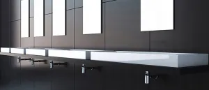 REA Umývadlo na dosku konglomerátové Goya 60 cm - biele