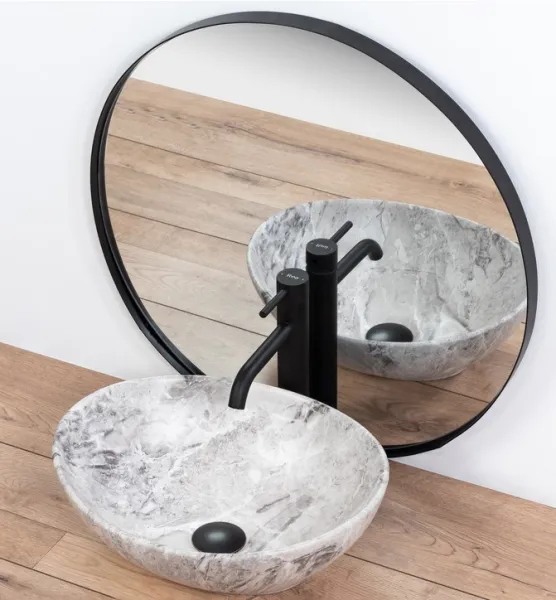 REA SOFIA STONE 41x35 pultové umývadlo