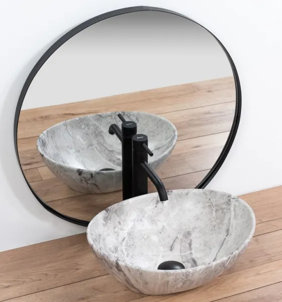 REA SOFIA STONE 41x35 pultové umývadlo