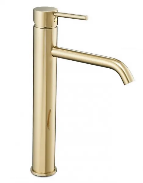 REA LUNGO HIGH LIGHT GOLD umývadlová stojaca batéria
