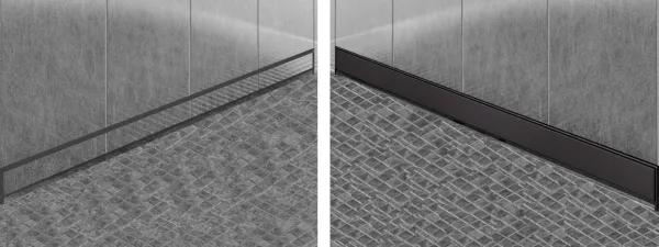 MEXEN sprchový žľab NEREZ WALL 800 BLACK