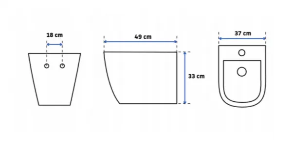 REA CARLO RIMLESS FLAT WC MISA so sedátkom
