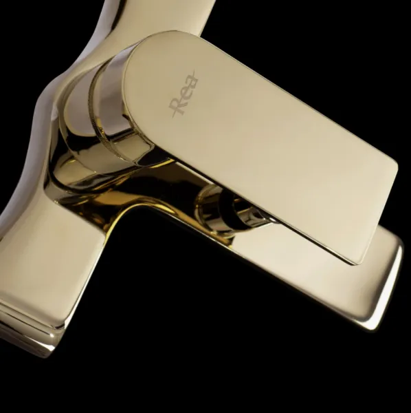 REA MAYSON LIGHT GOLD vaňová nástenná batéria