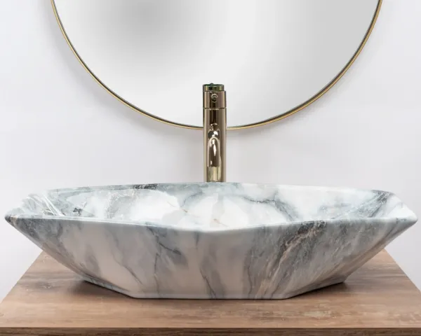 REA VEGA 57x37 GRANIT SHINY pultové umývadlo