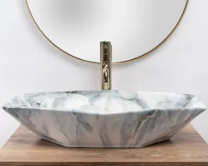 REA VEGA 57x37 GRANIT SHINY pultové umývadlo