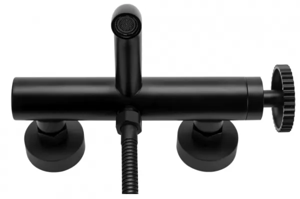 REA VERTIGO BLACK vaňová nástenná batéria