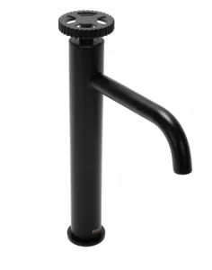 REA VERTIGO HIGH BLACK umývadlová stojaca batéria