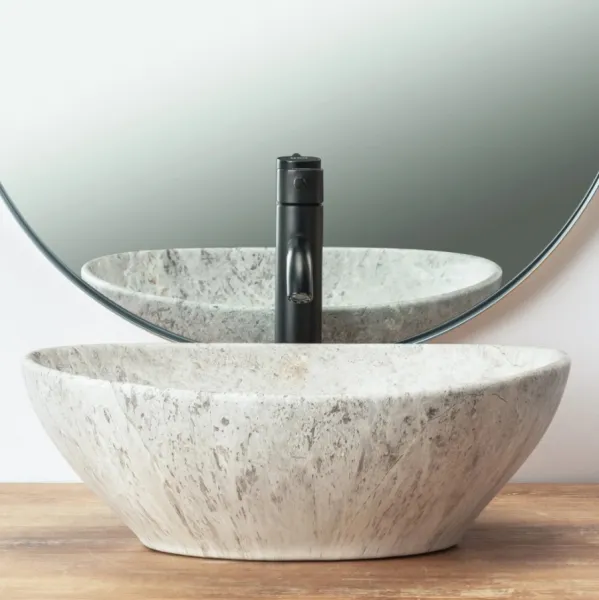 REA SOFIA LIGHT STONE 41x35 pultové umývadlo