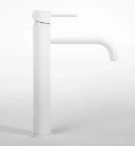 REA LUNGO HIGH WHITE umývadlová stojaca batéria