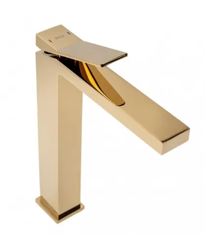 REA DUET LIGHT GOLD HIGH umývadlová stojaca batéria