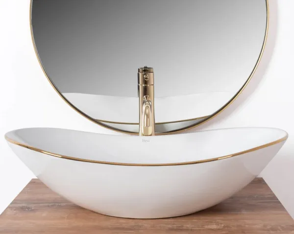 REA ROYAL 63x36 GOLD EDGE pultové umývadlo