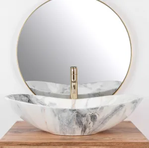 REA ROYAL 61x36 GRANIT SHINY pultové umývadlo
