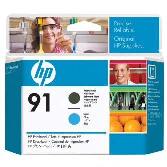 HP C9460A 91 matná čierna/azúrová (matte black/cyan) originálna tlačová hlava