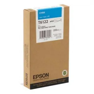 Epson T612200 azúrová (cyan) originálna cartridge