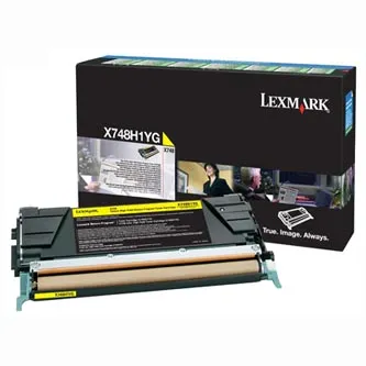 Lexmark X748H1YG žltý (yellow) originálny toner