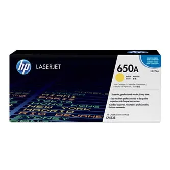 HP 650A CE272A žltý (yellow) originálný toner
