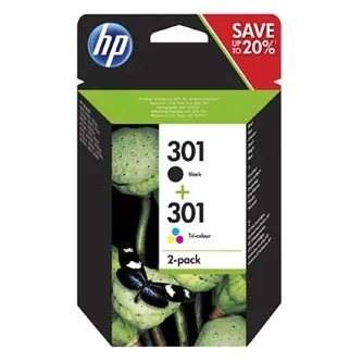 HP 301 N9J72AE čierna/farebná (black/color) originálna cartridge