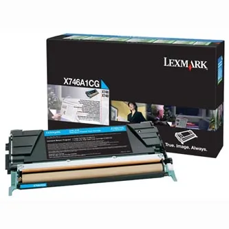 Lexmark X746A1CG azúrový (cyan) originálny toner