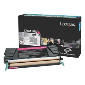 Lexmark X746A1MG purpurový (magenta) originálny toner