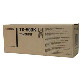 Kyocera originálny toner TK500K, black, 8000 str., Kyocera FS-C5016N, garanční pečeť Janus