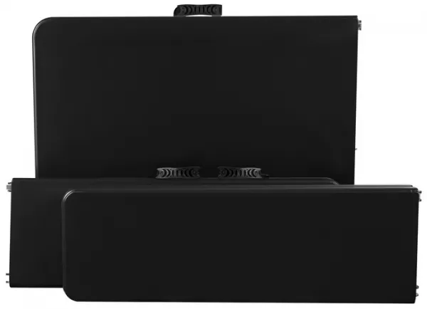 Skládací pivný set 180 CM STÔL + 2 LAVIČKY - ČIERNY