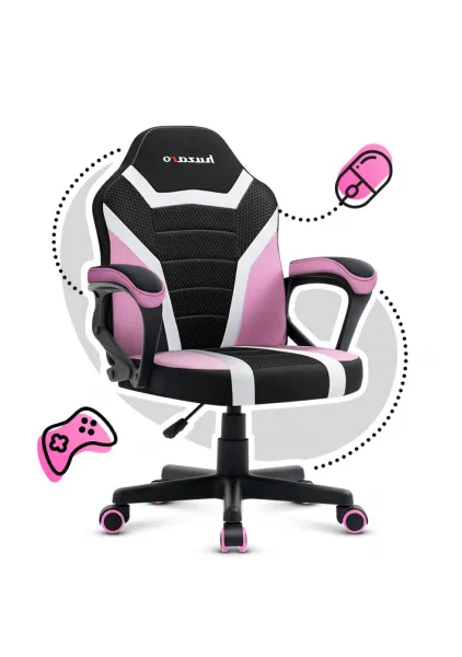 Detská herná stolička HUZARO RANGER 1.0 PINK MESH