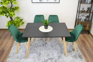 Stôl MONTI 120cm x 80cm - čierny