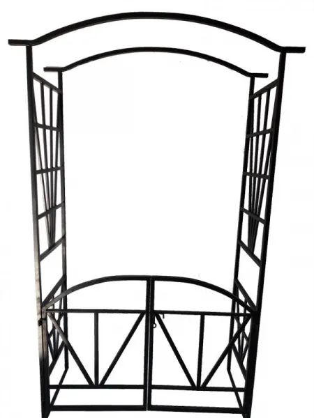 ZÁHRADNÁ PERGOLA S BRÁNOU 114 X 45 X 208 CM