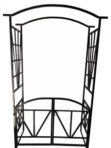 ZÁHRADNÁ PERGOLA S BRÁNOU 114 X 45 X 208 CM