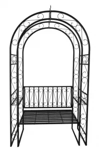 ZÁHRADNÁ PERGOLA S LAVIČKOU 130 X 48 X 238 CM