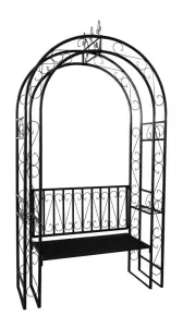ZÁHRADNÁ PERGOLA S LAVIČKOU 130 X 48 X 238 CM