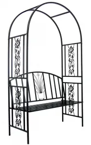 ZÁHRADNÁ PERGOLA S LAVIČKOU 122 X 58 X 203 CM