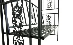 ZÁHRADNÁ PERGOLA S LAVIČKOU 122 X 58 X 203 CM