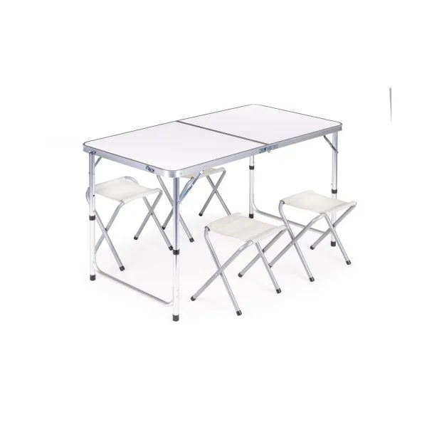 Ekspand Kempingový set stoličiek a stola /Biely