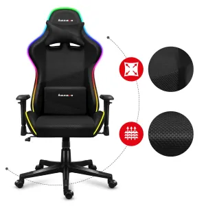 Herné kreslo HUZARO FORCE 6.2 RGB LED MESH