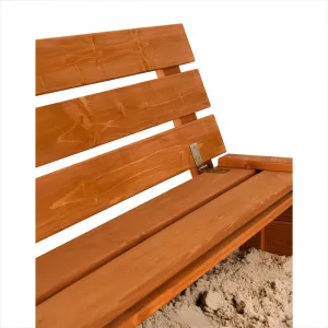 Profitent Uzatvárateľné impregnované pieskovisko s lavičkami 146x138x20 +agrotextília+krycia plachta