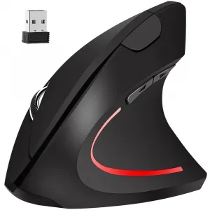 MALATEC Ergonomická vertikálna bezdrôtová myš čierna Izoxis 21799