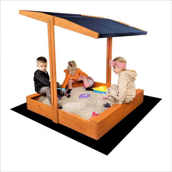 Profitent Impregnované pieskovisko so strieškou 120x120cm MODRÉ