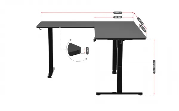 Elektrický stôl Huzaro Hero 9.5