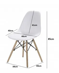Profitent Jedálenská stolička čierna Basic/sieť  Škandinávsky štýl