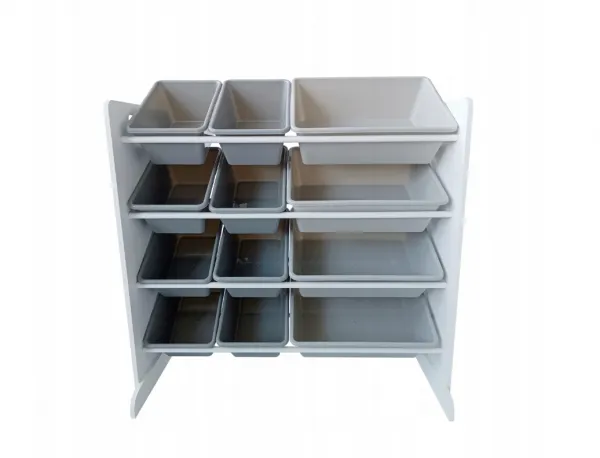 Profitent Regál, Organizér na hračky  85 x 30 x 80 cm Sivý