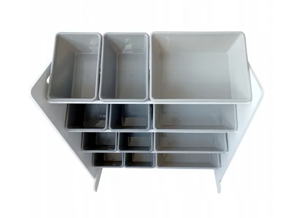 Profitent Regál, Organizér na hračky  85 x 30 x 80 cm Sivý