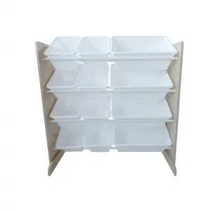 Profitent Regál, Organizér na hračky  85 x 30 x 80 cm Biely